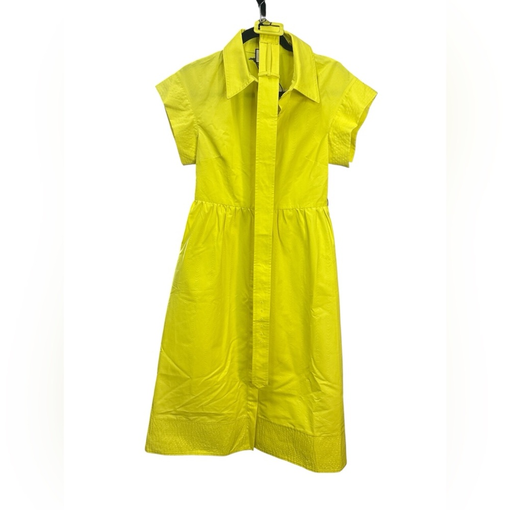 NWT Tuckernuck Chloe Citron Midi Shirt Dress Belted MSRP $298 Size Small - Picture 7 of 8